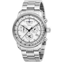 Zeppelin 7680MB-1 Mens Watch Alarm Chronograph 100 Years 43mm 5ATM