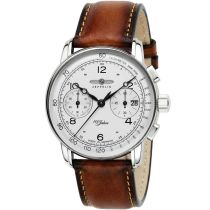 Zeppelin 8676-1 Chronograph 100 Years Zeppelin Mens Watch 42mm 5ATM