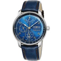 Zeppelin 9690-3 Mens Watch Méditerranée Automatic 42mm 5ATM 
