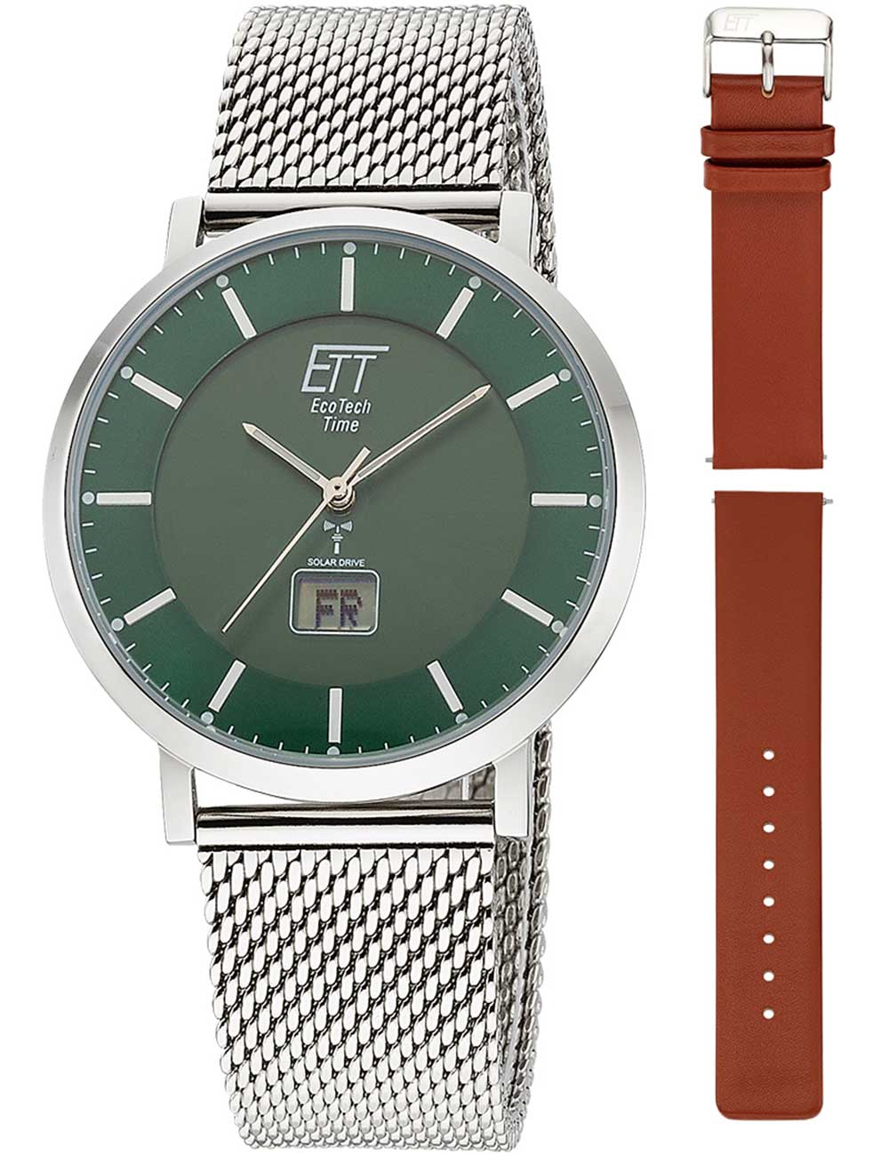 ETT Eco Tech Time EGS-11622-81MS Mens Watch Atacama Solar Radio Controlled 40mm 5ATM BY ETT Eco Tech Time - Watches available at DOYUF