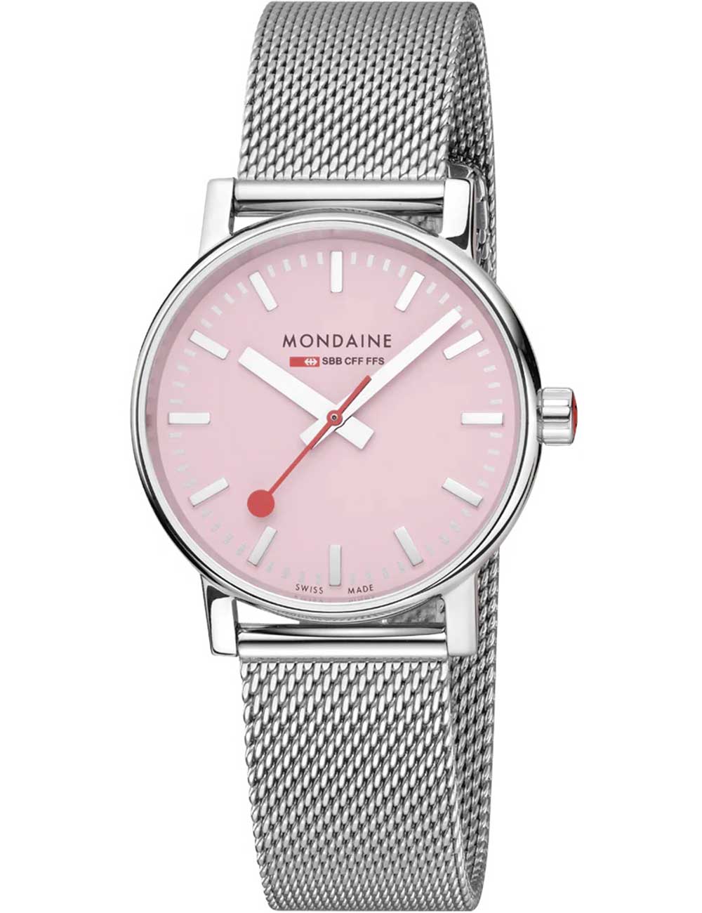 Mondaine MSE.35130.SM Ladies Watch evo 2 SBB 35mm 3ATM BY MONDAINE - Watches available at DOYUF