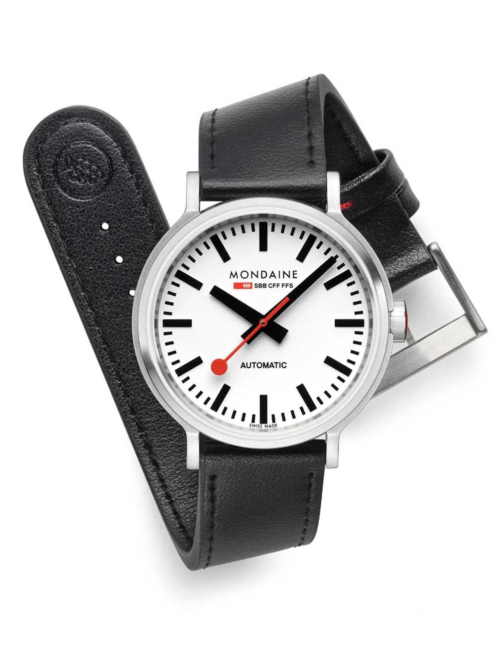 Mondaine MST.4161B.LBV Mens Watch SBB Original Automatic 41mm 3ATM BY MONDAINE - Watches available at DOYUF