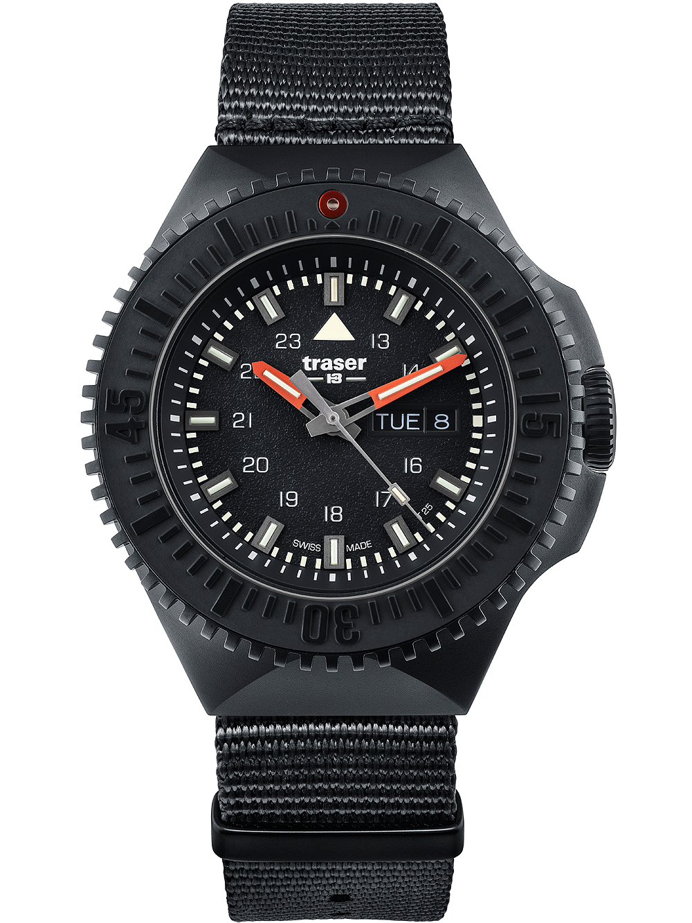 Traser H3 109854 P69 Black-Stealth Black 46mm 20ATM BY Traser H3 - Watches available at DOYUF