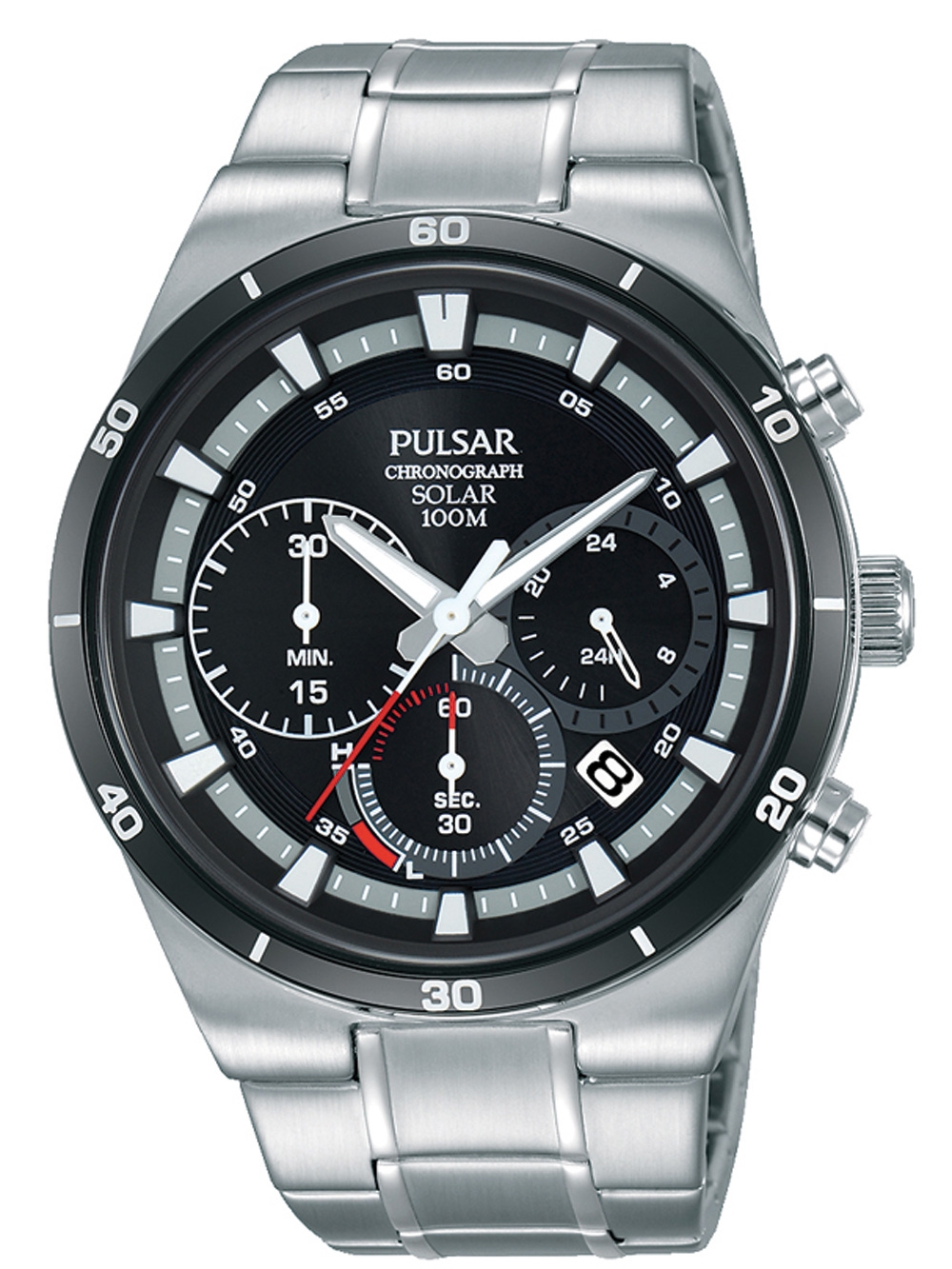 Pulsar PZ5041X1 Solar Chronograph 44mm 10 ATM