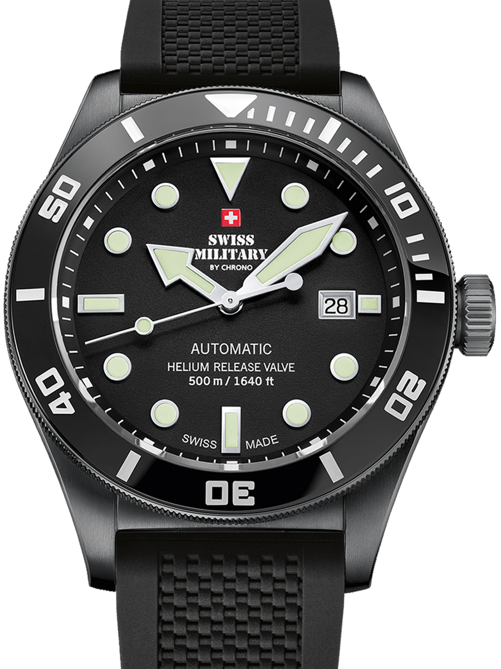 Swiss Military SMA34075.05 Diver automatic 44 mm 50ATM  BY Swiss Military - Watches available at DOYUF